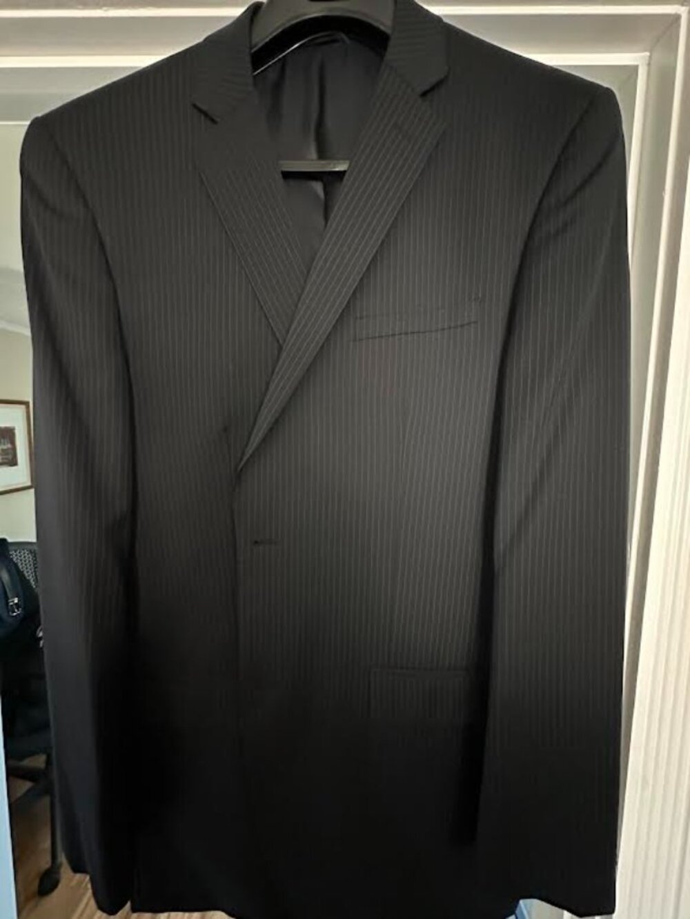 Joseph Abboud 44L 36x32 100% Wool USA Mens Jacket &Pants, Suit
